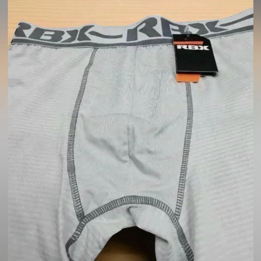 RBX Gray Compression Boxer Briefs for Men - Picture 6 of 7
